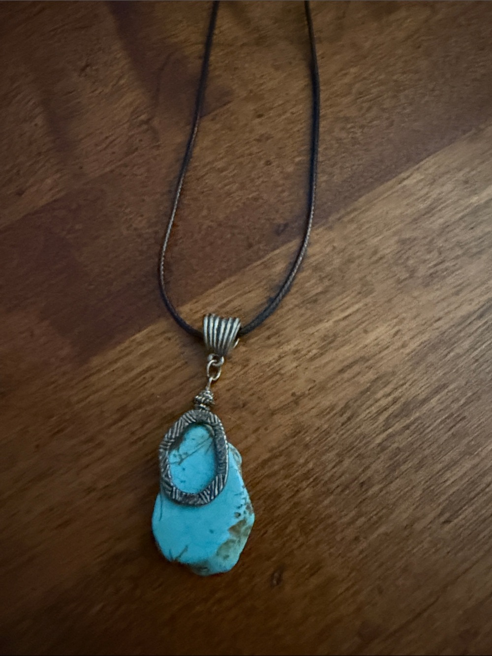 Turquoise Stone Pendant Necklace - Women Jewelry